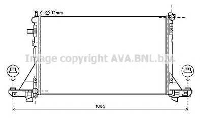 AVA QUALITY COOLING rt2560 -  Радиатор, охлаждение двигателя
